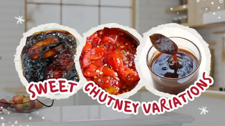 खट्टी मीठी चटनी की रेसिपी। Sweet Chutney Variations: Tamarind, Mango, Tomato and More